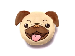 Almofada com Máscara Viagem Red Pug