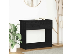 Vidaxl Mesa Consola Com Gavetas 85,5x38,5x74,5 Cm Preto