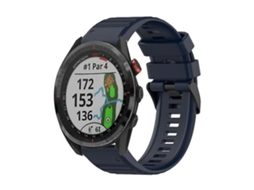 Lurelia Pulseira De Silicone 22 Mm, Compatível Com Garmin Approach S62 Azul Marinho