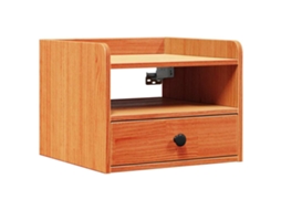 Mesa de Cabeceira com Gaveta Marrom Cera 38x36x29,5 cm MAISON EXCLUSIVE