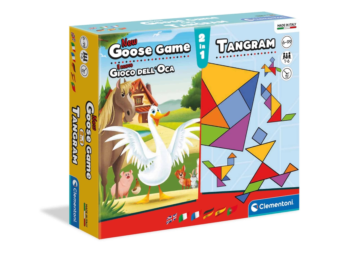 Jogo dos Gansostangram CLEMENTONI 16301 (Idade recomendada: 6 anos)