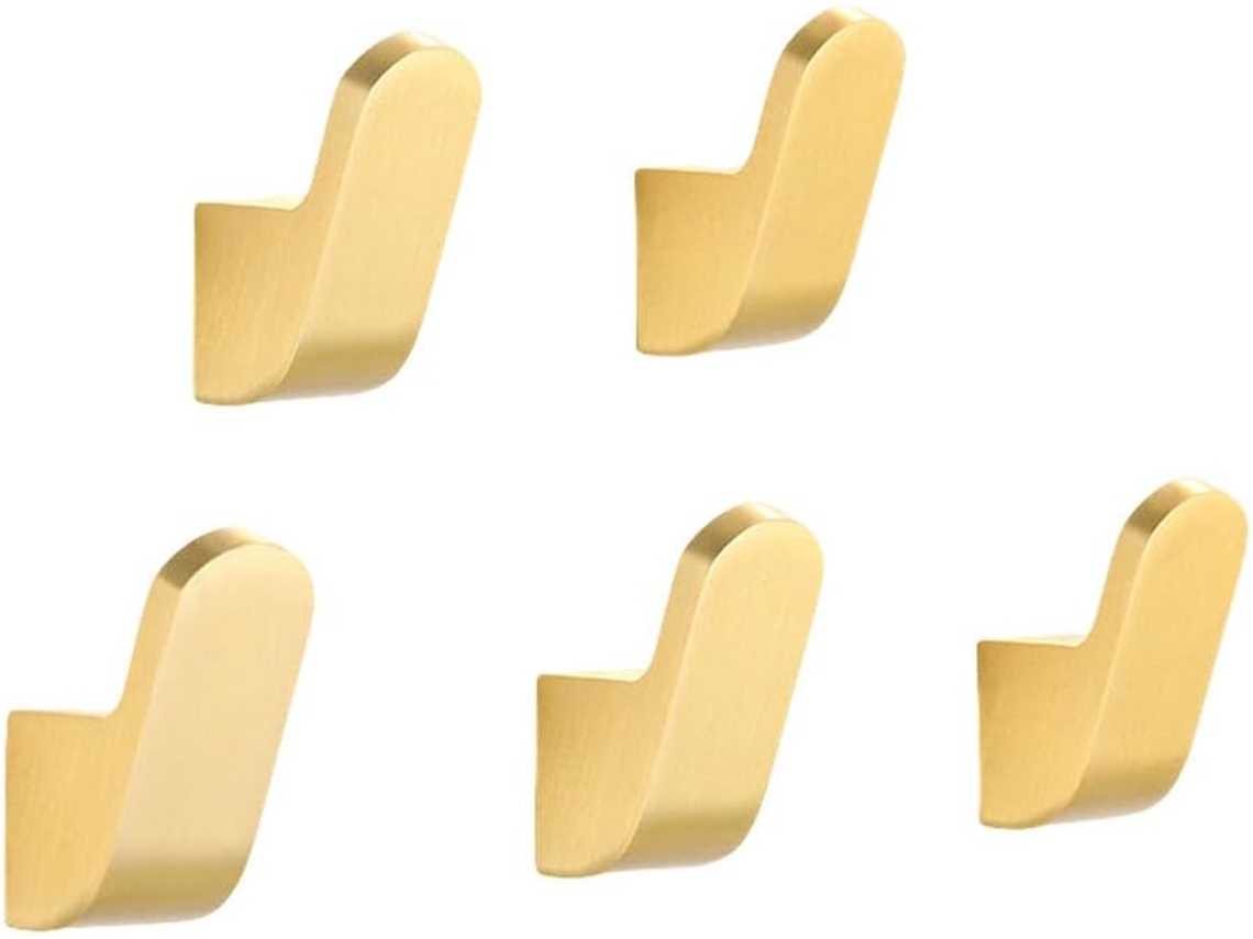 Gancho Para Roupão Em Alumínio Espacial Cinza/preto/dourado Escovado,