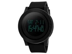 Relógio Digital Multifuncional Masculino Skmei 1142 Para Esportes Ao Ar Livre, Com Tela De Gel De Sílica À Prova D'água E Luz Noturna.