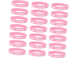 Pulseira de silicone Secfou para Formatura, pacote com 25 unidades, acessório decorativo para festa Formatura 2025