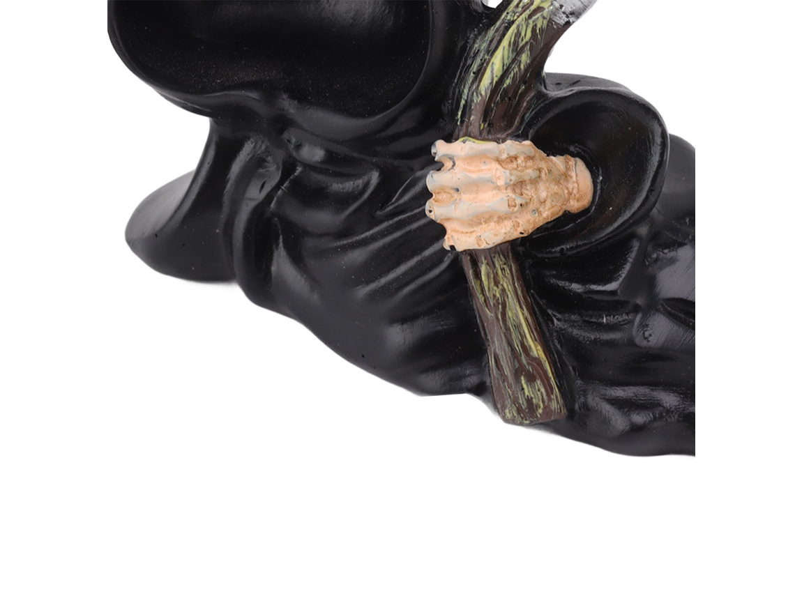 Baok-escultura da parque resina estátua gótica desktop figura decorativa com foice para deitada festa de halloween