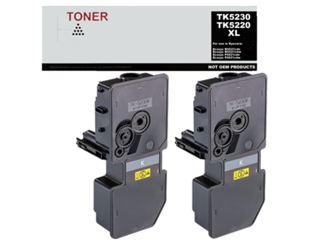 Pack 2 Cartuchos de Toner Compatível com Kyocera Tk5220 / Tk5230 Xl