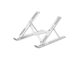 Suporte Para Portátil Com Altura Ajustável E Suporte De Resfriamento Dobrável (branco) Czhhmart