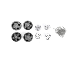 Cubo De Roda De Carro Rc 4 Peças Com Adaptador Curto Para Wpl 1/16 Pretovayotoy