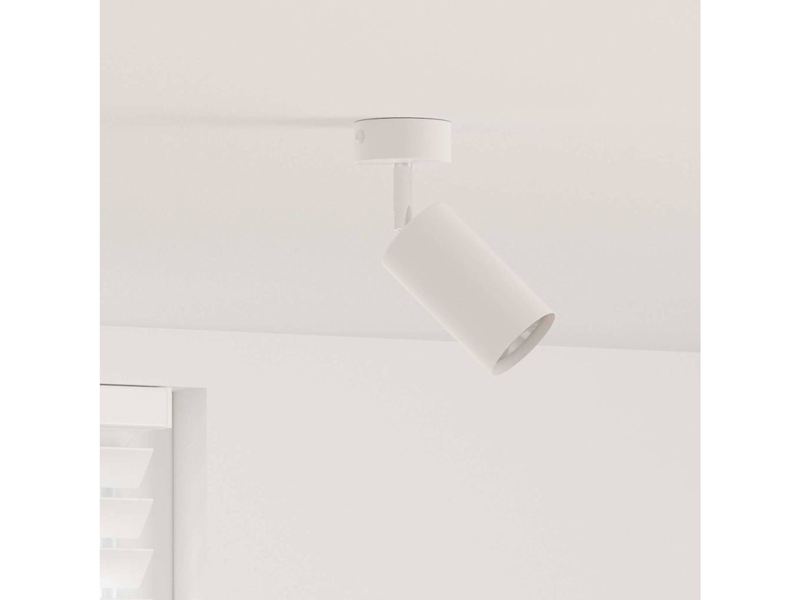 Vidaxl Foco De Teto Com Holofotes Branco 6 X 6 X 16 Cm Metal