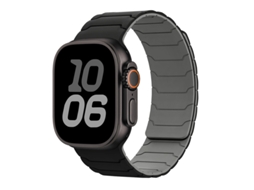 Bracelete Para Apple Watch 42/44/45/46/49mm Preto-cinza Cuich