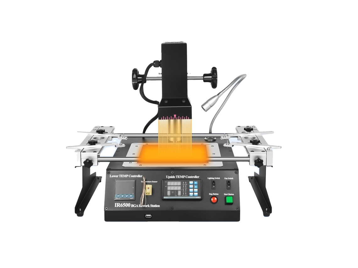 Sistema De Soldador, 1250w, Tamanho Do Aquecimento Superior 80x80 Mm, Tamanho Do Aquecimento Inferior 180x180 Mm, Tamanho De Pcb Aplicável ≤400x305