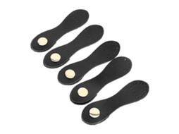 5 Conjuntos De Broches De Couro Macio Para Costura Diy, Fecho Para Bolsas E Carteiras, Latão Antigo Preto