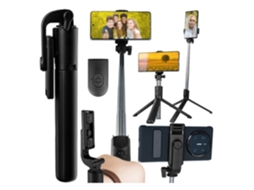 Bastão De Selfie - Iphone/android - Bluetooth Preto