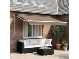 Vidaxl Toldo Retrátil Elétrico Cinzento-acastanhado 3 X 2,5 M