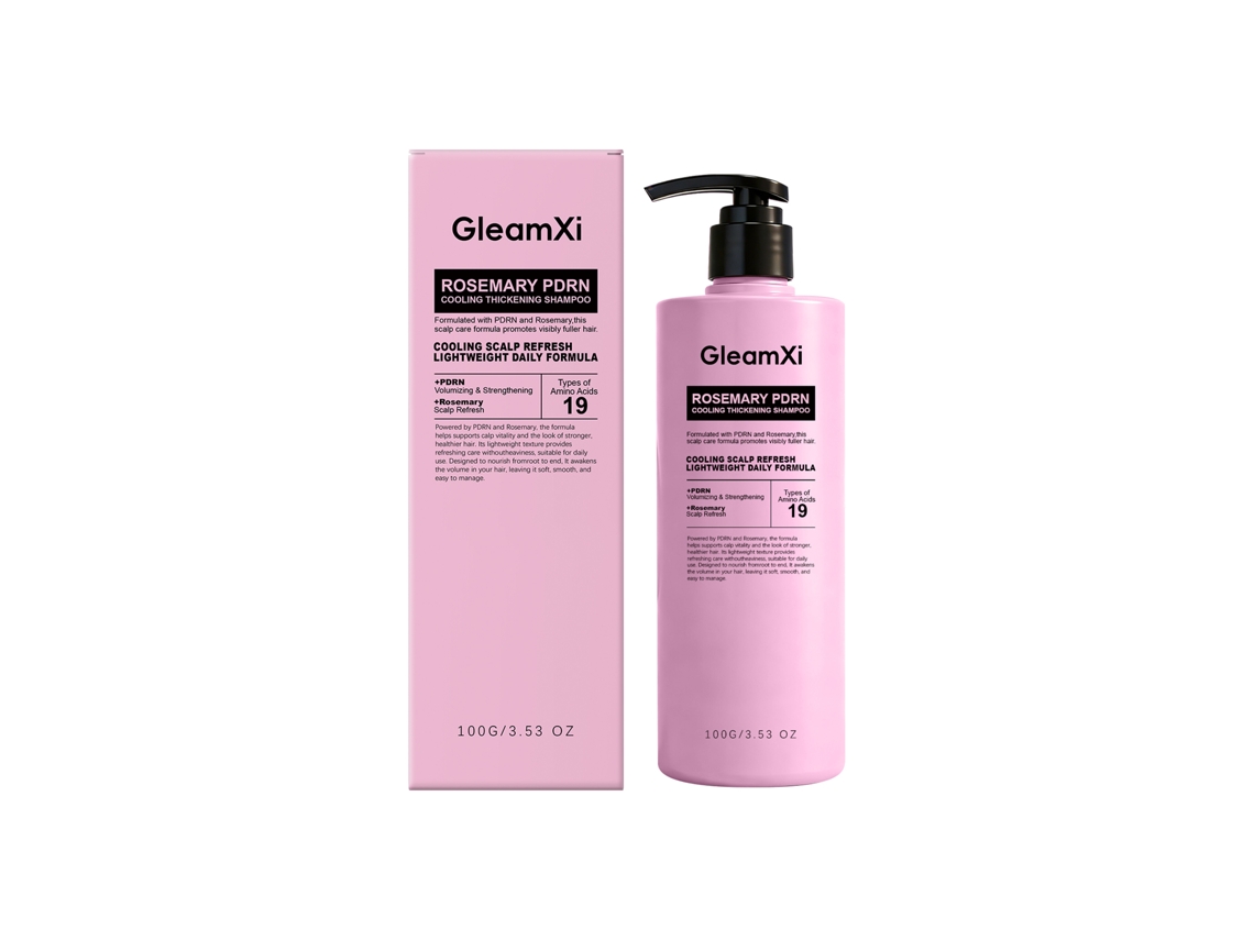 Shampoo LAXISCREED com Alecrim para Cabelo Liso, Brilhante e com Toque Refrescante