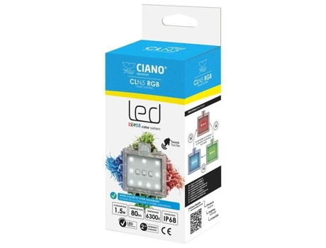 Lâmpada LED universal Cla 20 1,5W para vidro de 3-5mm, ciano