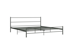 Estrutura de Cama 200x200 Cm Metal Cinzento MAISON EXCLUSIVE