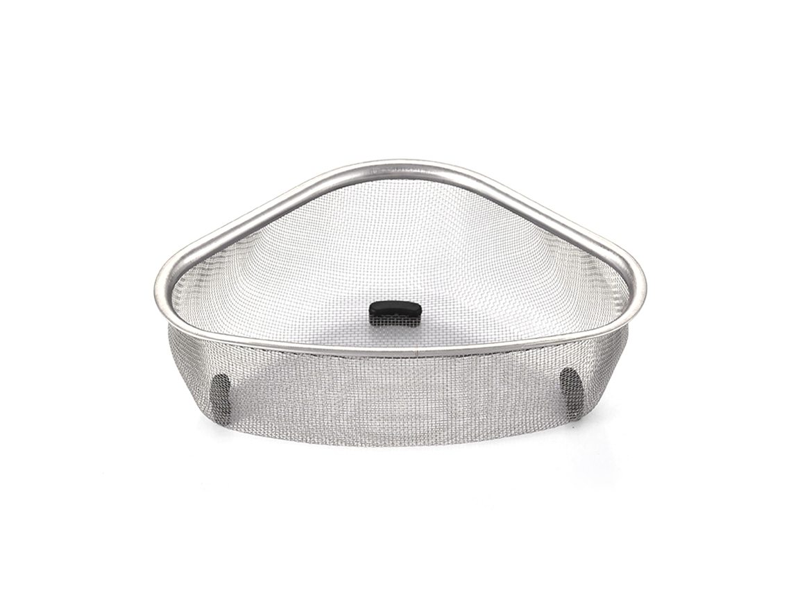 Cesto de Dreno LAXISCREED Aço Inox Triangular Cozinha