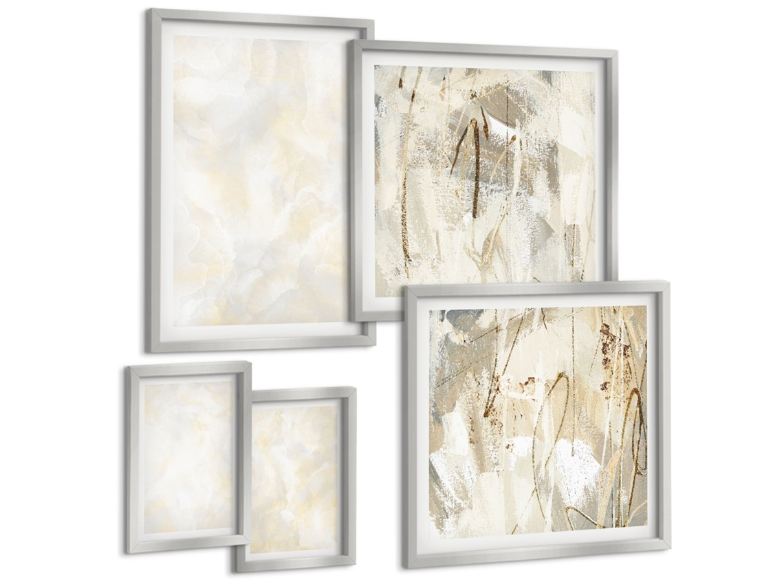Conjunto De Pinturas Texturas Claras Tinta Design Espelharte (5 Peças)