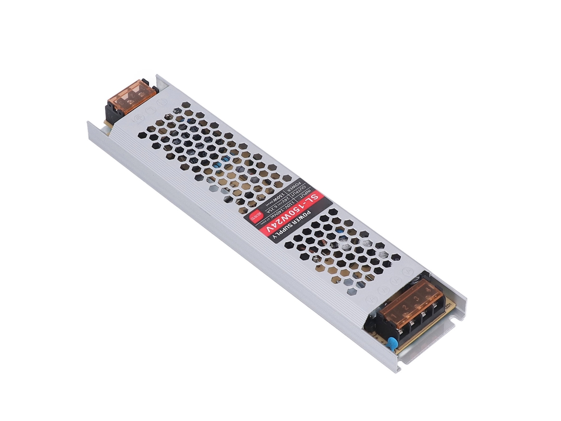 Fonte de Alimentação LED Ultra Fina 240VCA Entrada 24V 6.25A 150W para Luzes S/MARCA