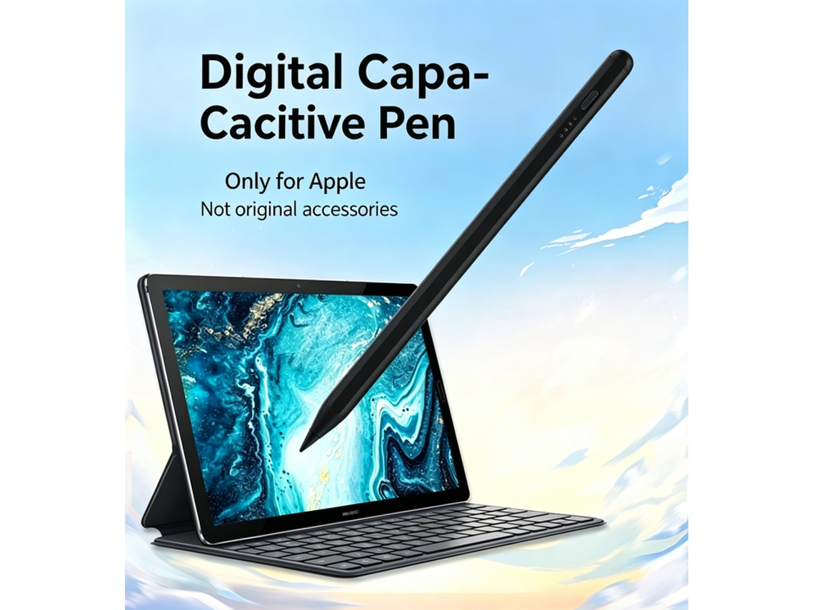 Caneta Capacitiva Magnética Para Ipad, Acessório Não Oficial Apple, Anti-toque Acidental, Carregamento Rápido Usb-c .blanco