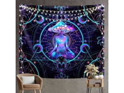 Conjunto De Pared Trippy Tapestry 2025 Setas Chakra Decoración Hogar Manta Pared Psicodélica