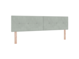 Conjunto 1 Cabeceira Vidaxl Cinzento-claro Veludo (180 Cm)