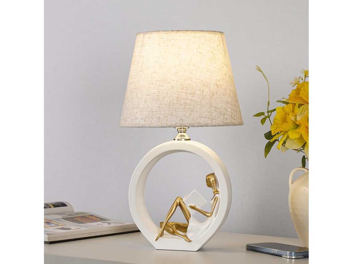 Luminária De Leitura Criativa E Romântica Para Quarto, Luminária De Cabeceira Simples E Moderna, Luminária De Mesa Led