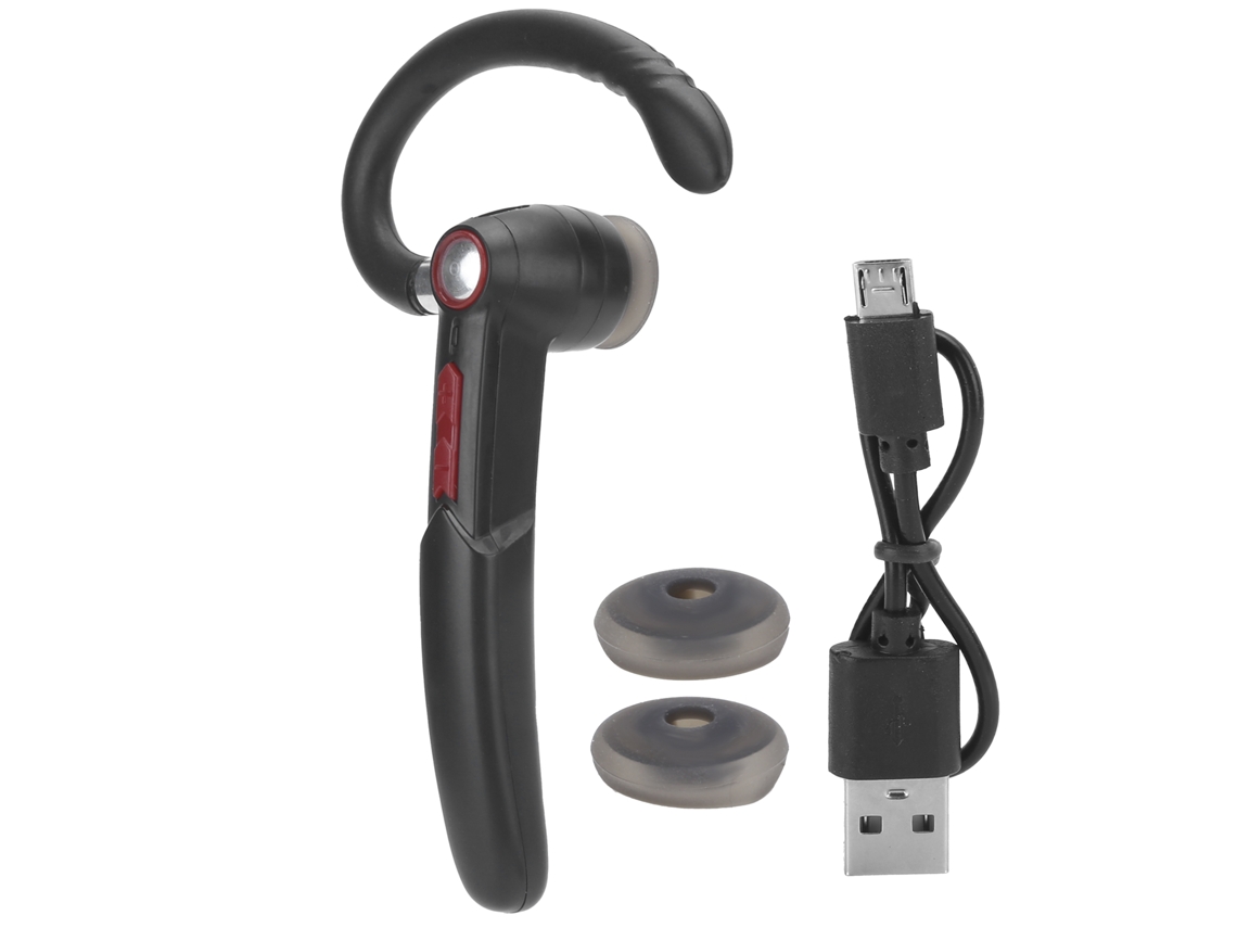 Fone De Ouvido Bluetooth Mono Portátil Headset Com Alta Compatibilidade Vermelho