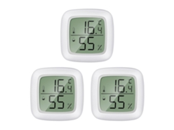 Termómetro e higrómetro LCD 3 peças interior 20-60°C humidade 10-99% DUREFORWARD
