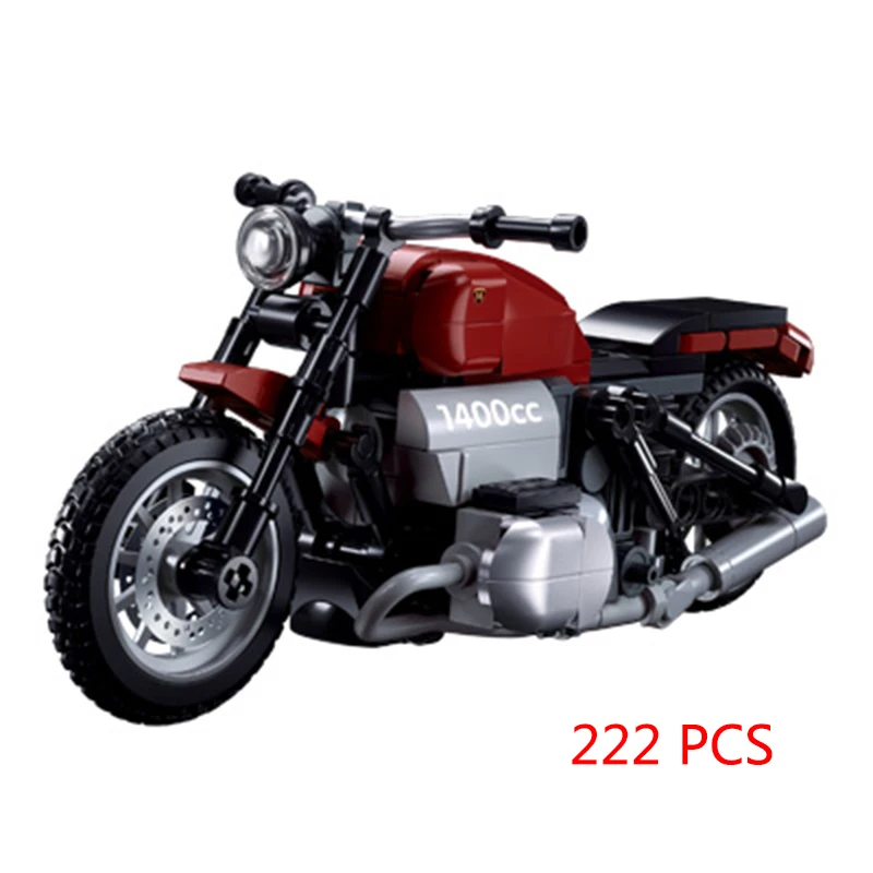 (nº 1131) Blocos De Montar Para Modelos De Motocicletas, Motocicletas Off-road, Brinquedos