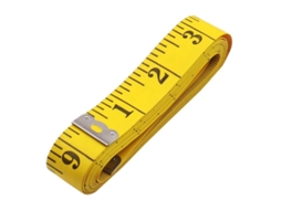 Lurelia Fita Métrica Flexível Dupla Escala Resistente Pvc Amarelo Para Costura E Artesanato