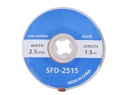 Fita Desoldar LAXISCREED 1.5m 2.5mm Reparo Celular Computador