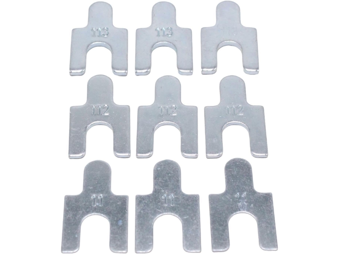 Kit De 9 Calços Alinhamento Metal Para Cambagem E Caster