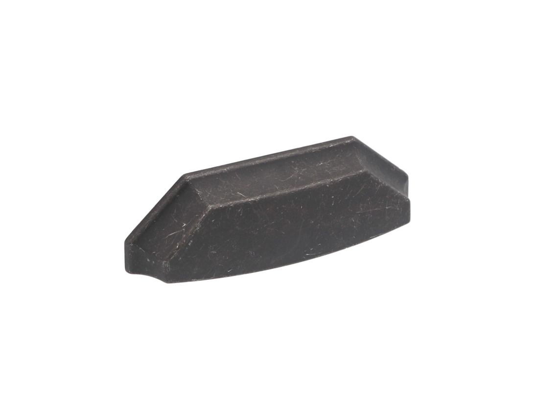 Puxador para Móveis HARDWAREXCHANGE em Zamac com 96mm de distância central, ferro preto vintage, conjunto de 25