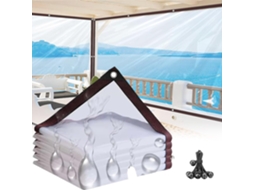 4x7 Ft, Clear Tarp Heavy Duty Waterproof Plastic Tarps 0 18mm Snowproof Pvc With Grommets, 4ft 5ft 6ft 7ft 8ft 9ft 10ft