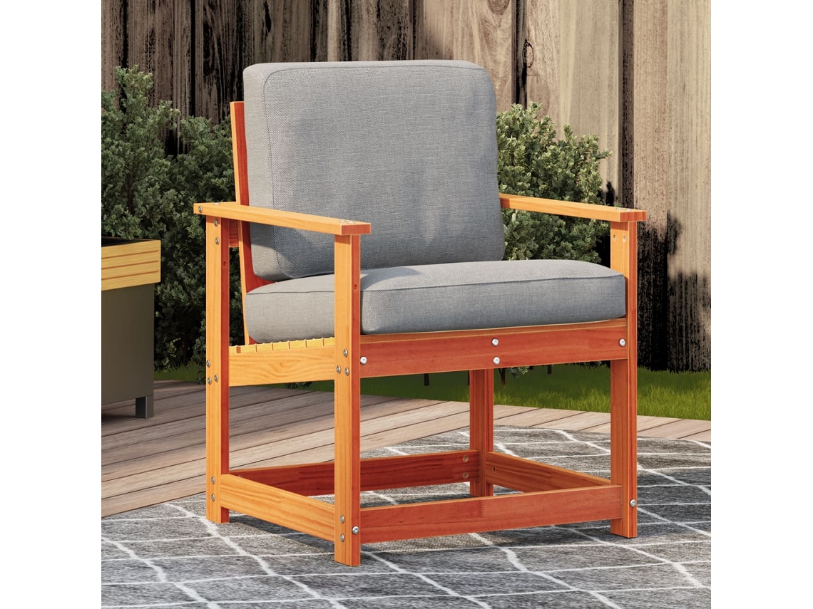 Vidaxl Cadeira De Jardim 62x56x77 Cm Pinho Maciço Castanho-mel