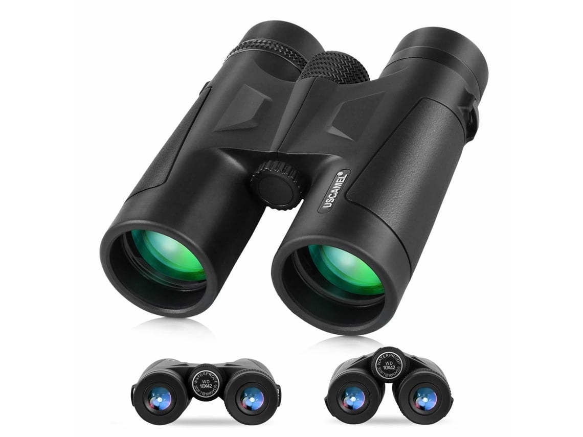 Binóculos ENKERS 10X50 Adultos com Poderosa Lente de Prisma Fmc Bak4 Lente Grande de 24Mm para Viagens de Caça Stargazing de Co-Preto