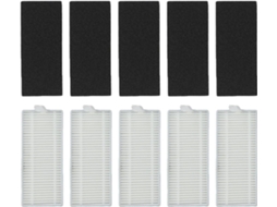 Pacote Com 5 Filtros Hepa Para Aspiradores Medion X20 Sw+ Md 11415 E