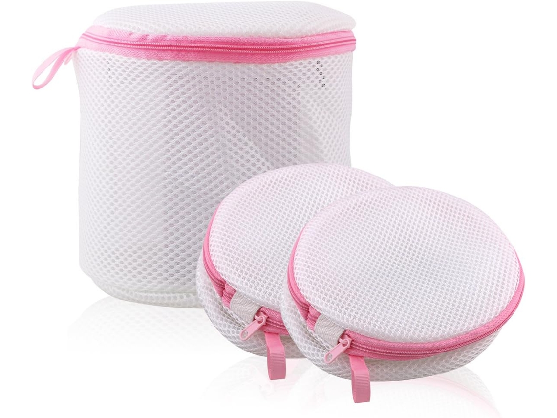 * Raro Conjunto de 3 Peças Sacos Reutilizáveis​​ para Lavar Roupa, Sutiãs, Calcinhas e Meias* BRILVIBERA