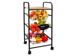 Carrinho de Vegetais QUID Square Metal 34x34x76 cm