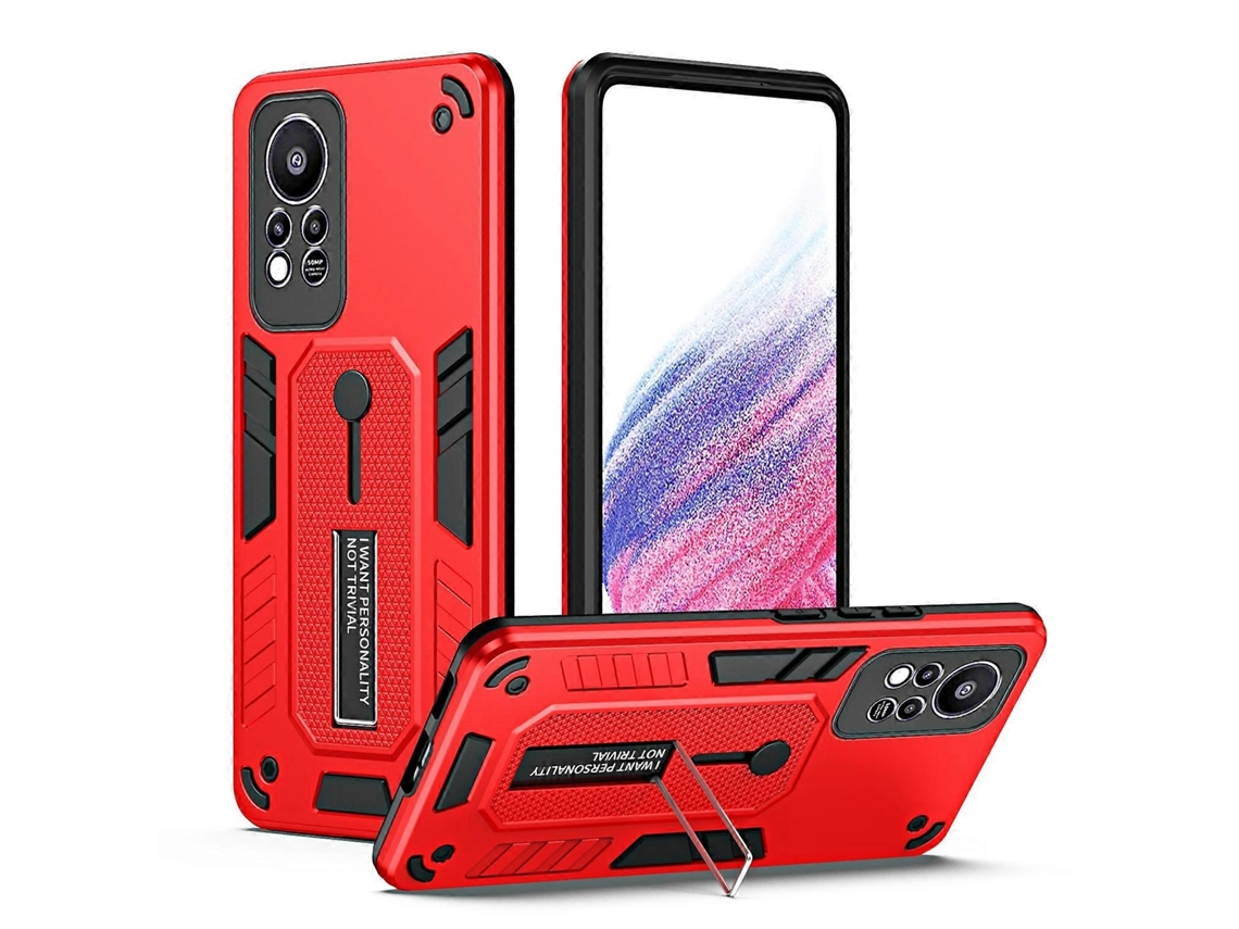Capa Para Celular Infinix Hot 11s Nfc Com Suporte Para Dedo Brave Armor.