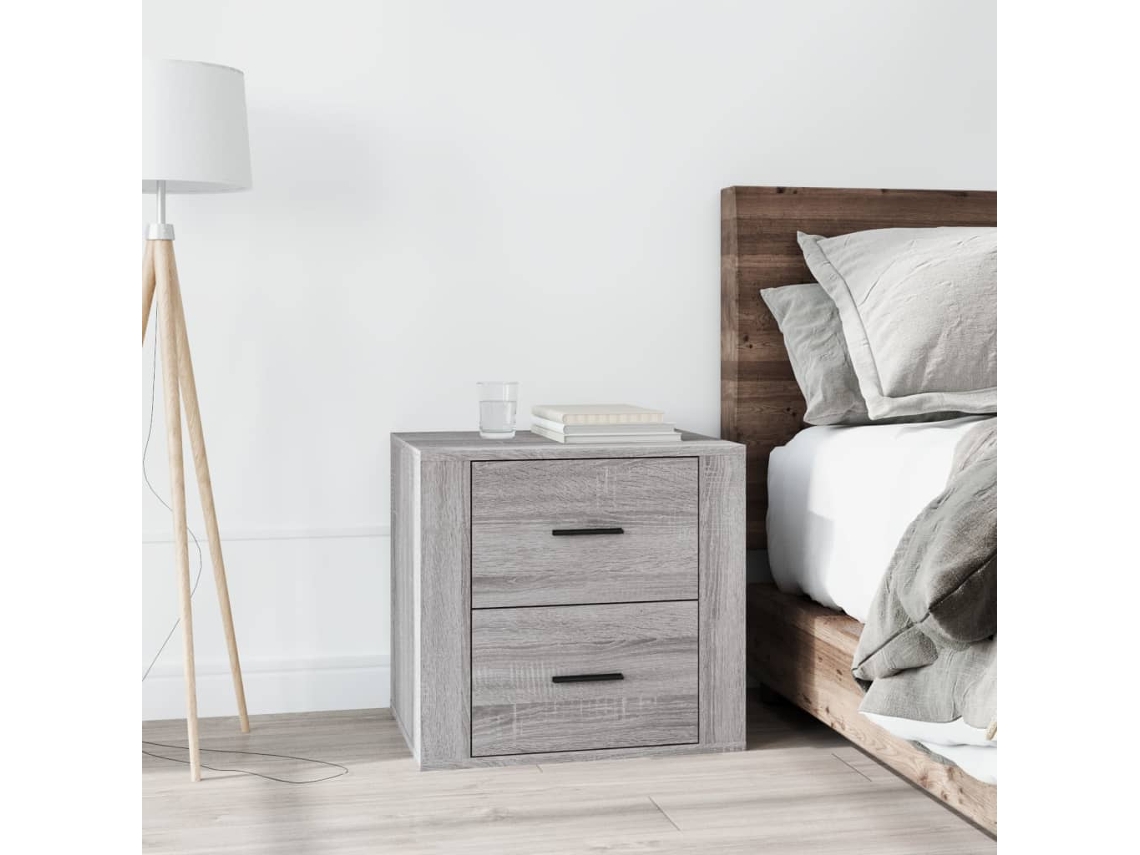 Vidaxl Mesa De Cabeceira 50x39x47 Cm Sonoma Cinzento