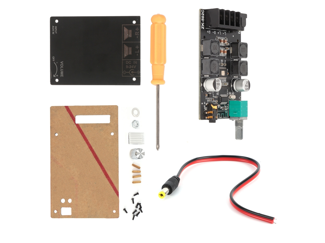Laxiscreed Amplificador Digital De Potência Com Bluetooth E Entrada De Áudio Estéreo Para Casa