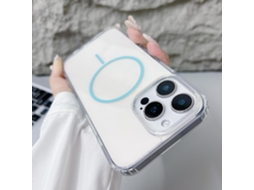 Capa Para Iphone 17 Pro Em Acrílico Com Anel Fino E Fixação Magnética. Alta Transparência, Colorida, Com Anel Magnético E Proteção Anti-queda.