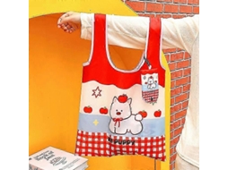 Bolsa De Mão Fofa Com Desenho Animado, Modelo 2025, Portátil, Reutilizável, Dobrável, Com Grande Capacidade, Ideal Para Compras E Compras. Ótima