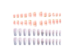 Dois Conjuntos de Adesivos de Unhas Trapezoidais Ferramentas para Unhas Decorativas Como Brinde NEVEANCE