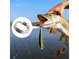 Anéis de Ligação Inox 5 Tamanhos com Alicate de Pesca 200pcs