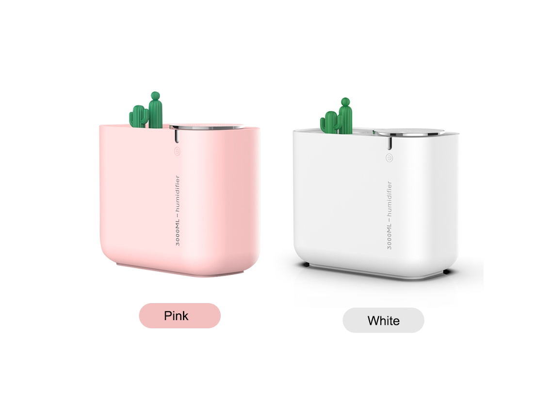 Humidificador ultrassônico com grande capacidade, modo silencioso, luzes coloridas e dupla saída de vapor LAXISCREED
