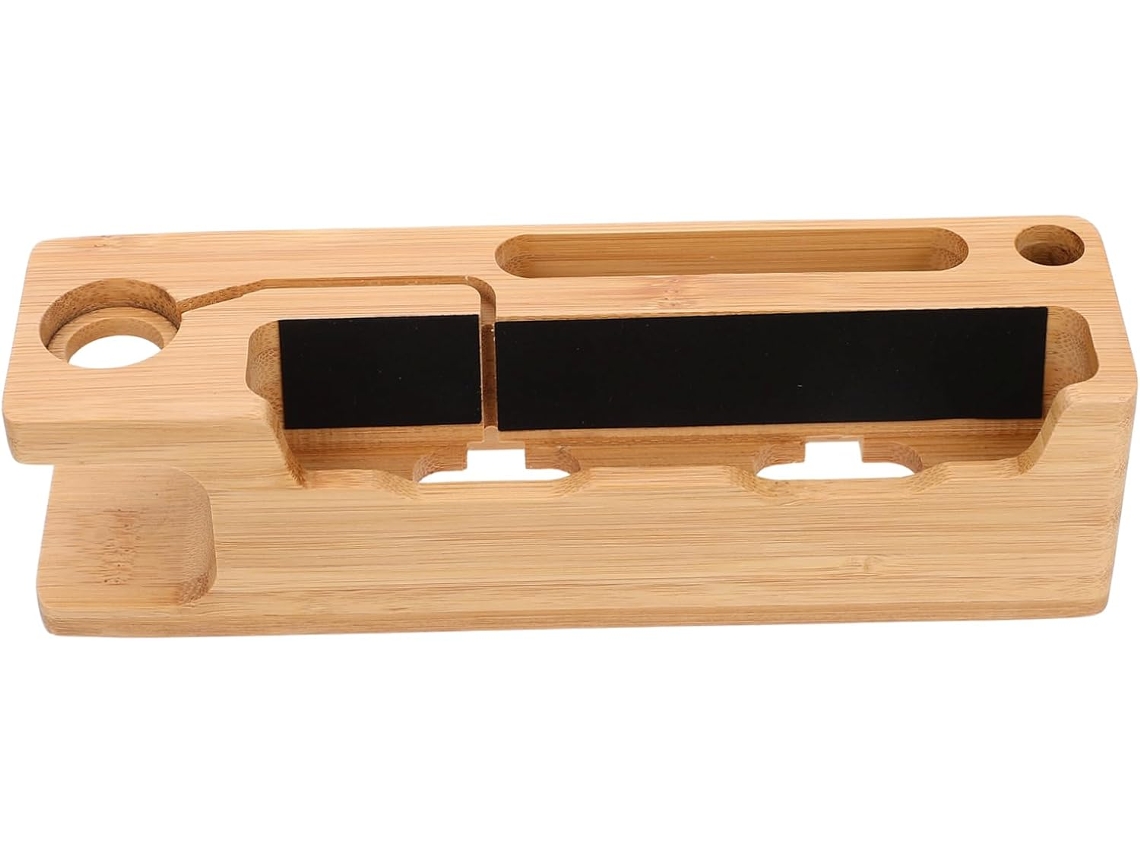 Nuobesty Suporte De Mesa Para Telefone Em Madeira, Para Relógio, Recepção E Armazenamento De Chaves.